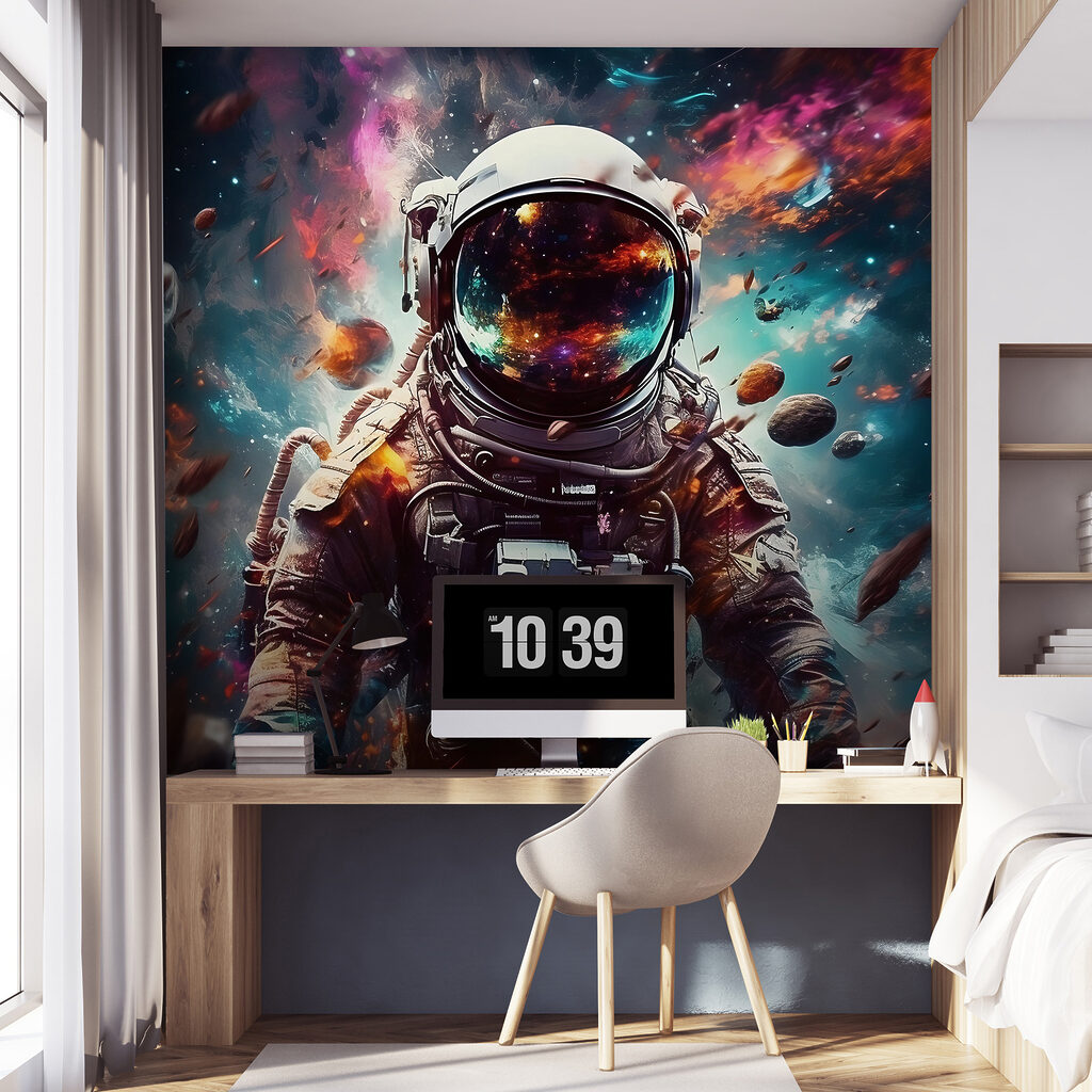 Astronauta con visera brillante — interior 6
