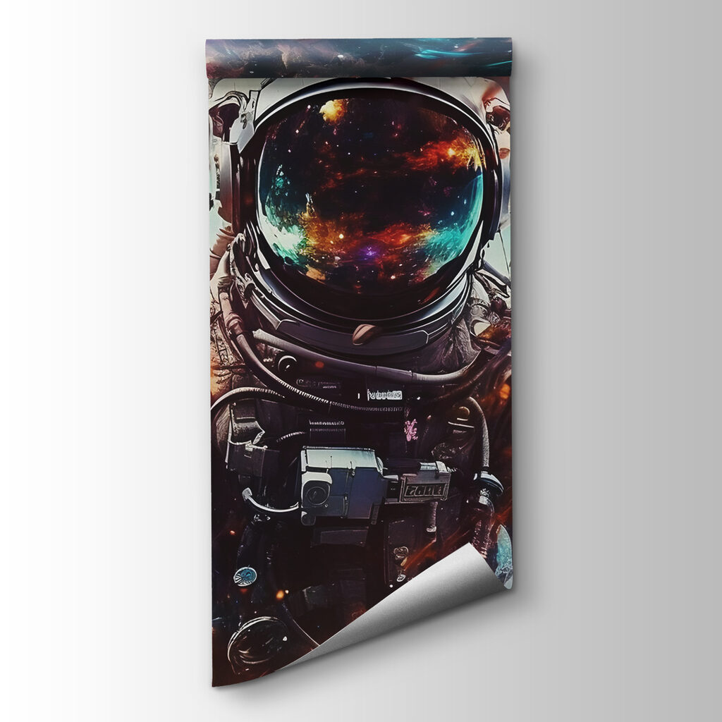 Astronauta con visera brillante — vista del producto