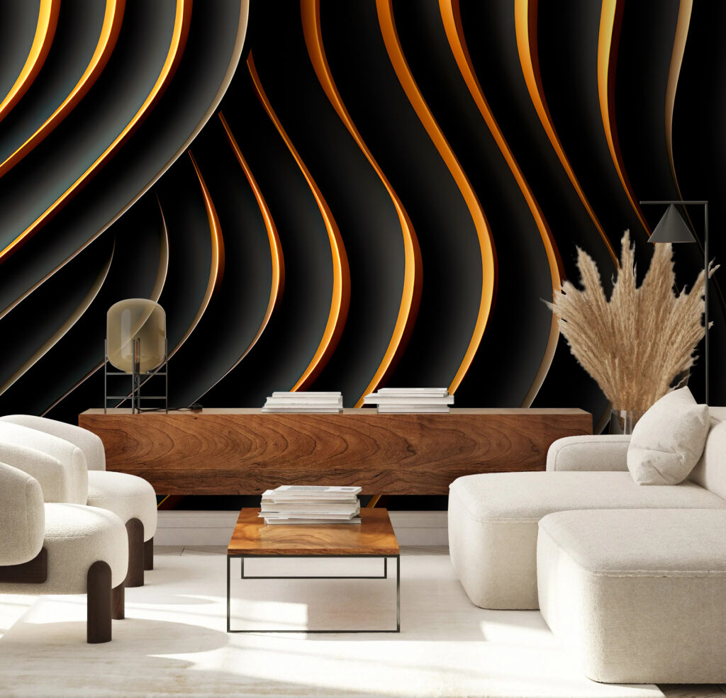 Olas negras y doradas — interior 1