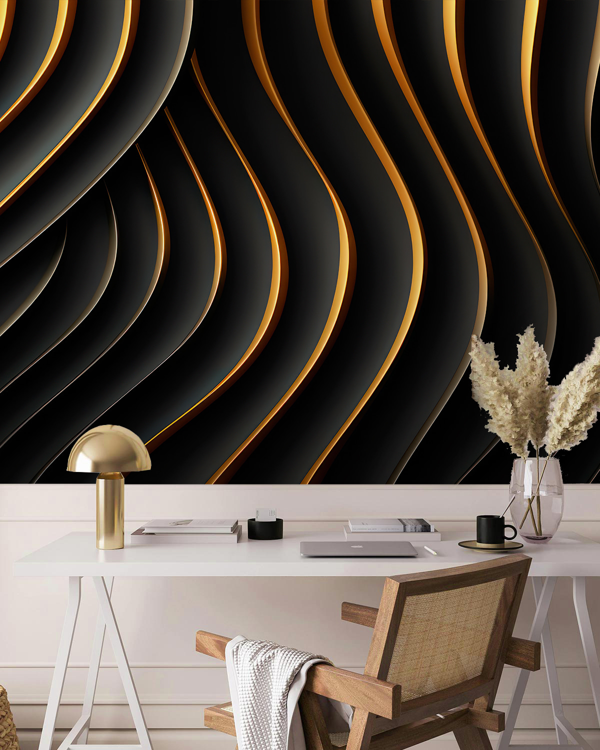 Olas negras y doradas — interior 4