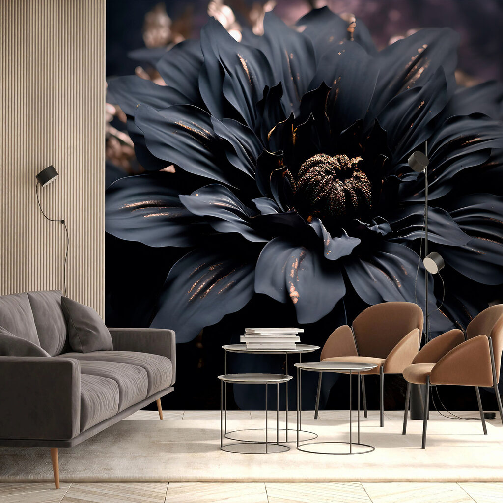 Flor en azul noche — interior 5