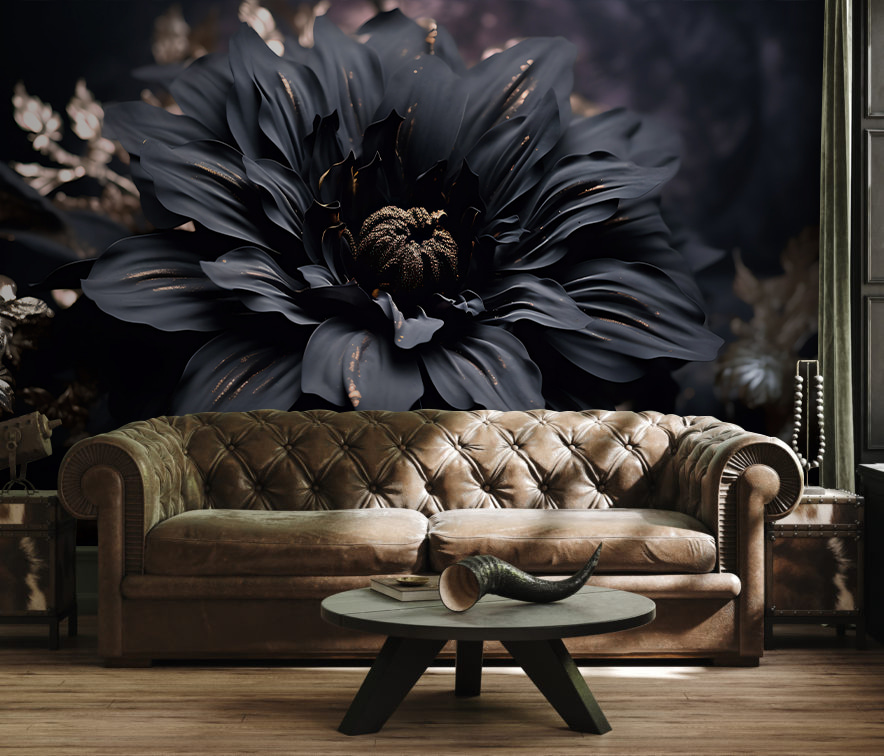 Flor en azul noche — interior 2