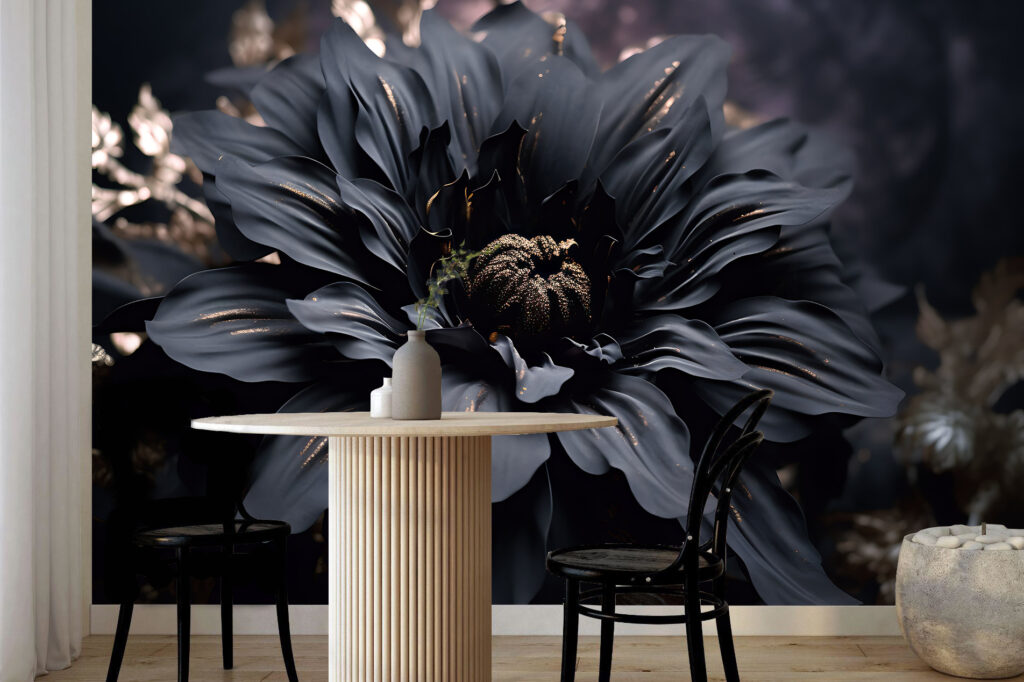 Flor en azul noche — interior 3