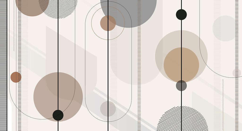 Círculos con líneas punteadas — diseño completo
