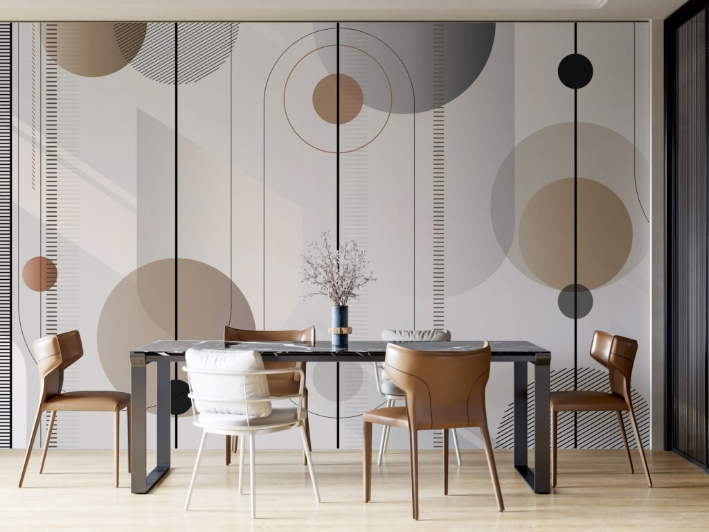 Círculos con líneas punteadas — interior 6
