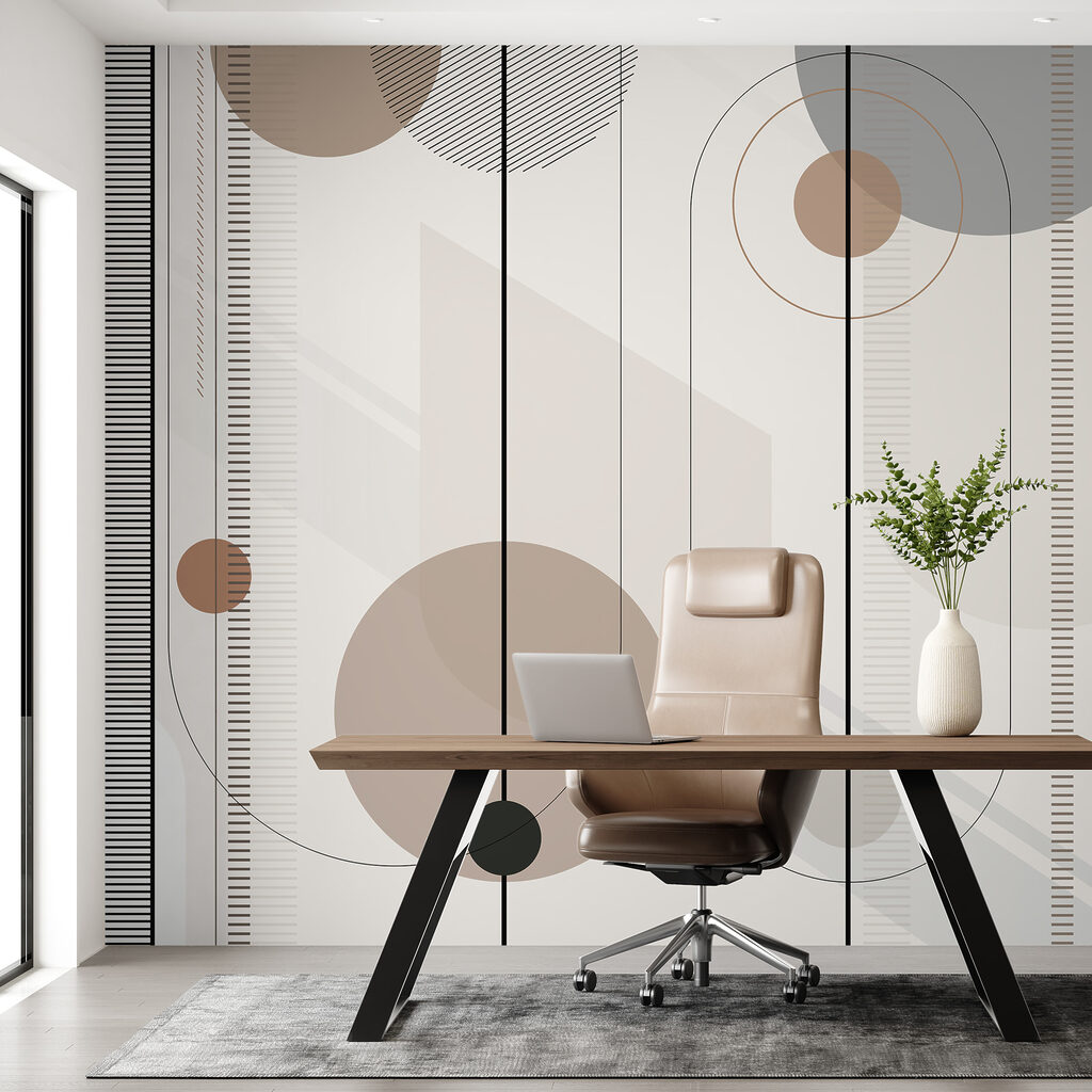 Círculos con líneas punteadas — interior 8