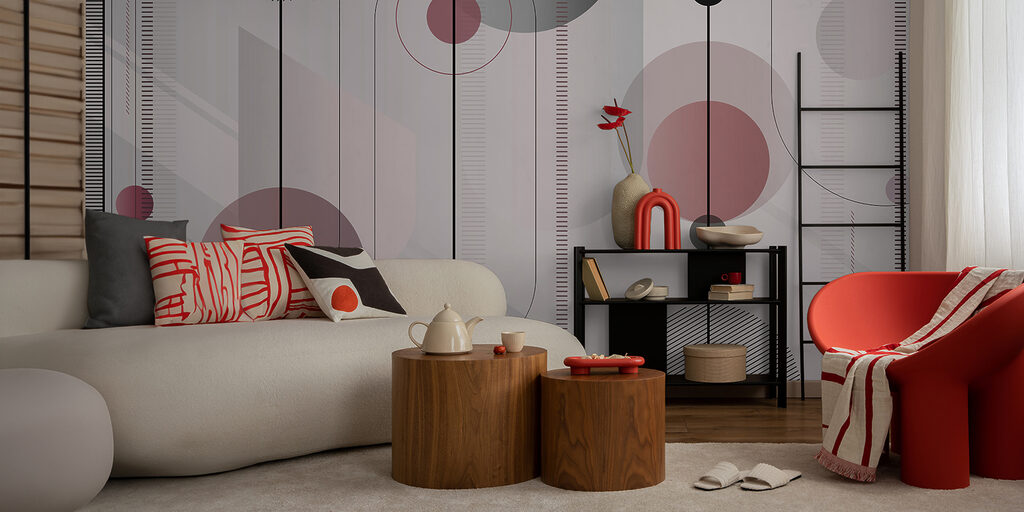 Círculos con líneas punteadas — interior 1