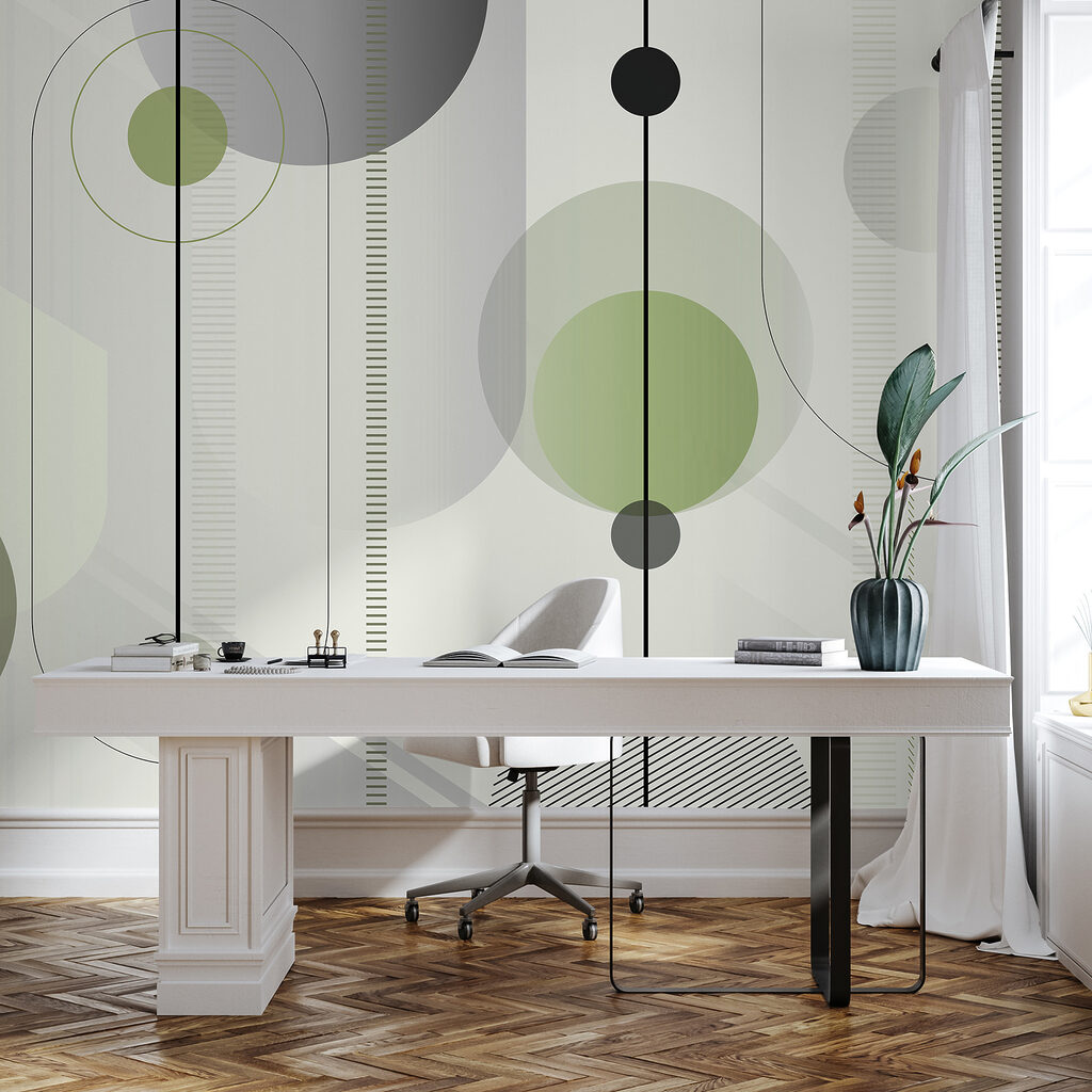 Círculos con líneas punteadas — interior 1