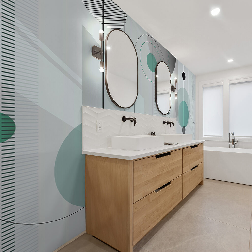 Círculos con líneas punteadas — interior 1