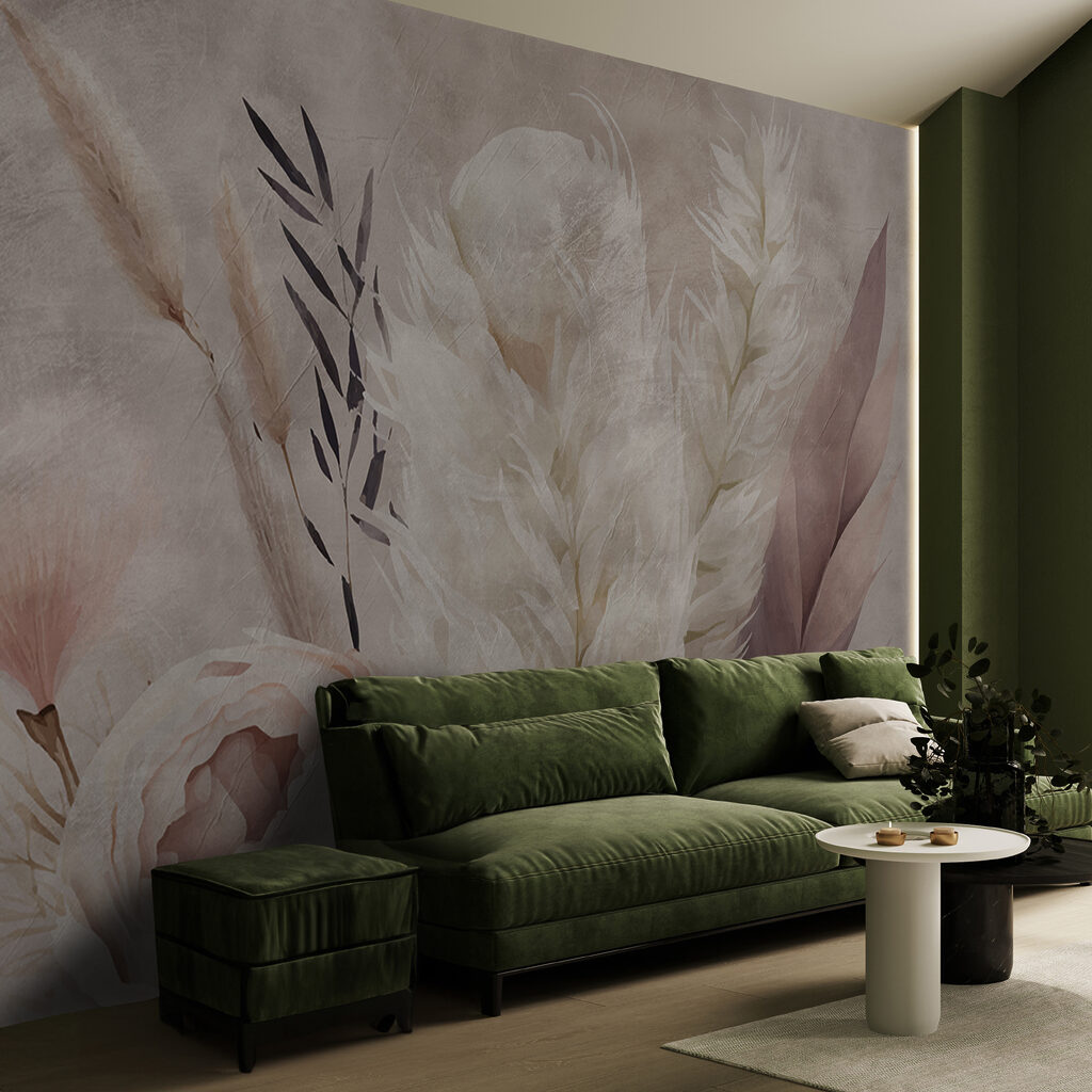 Rosa entre hierba seca — interior 6
