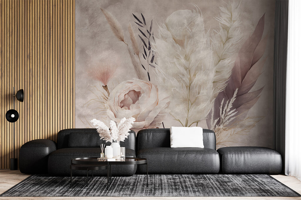 Rosa entre hierba seca — interior 7