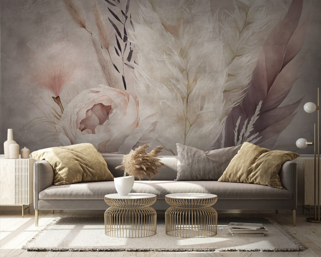 Rosa entre hierba seca — interior 5
