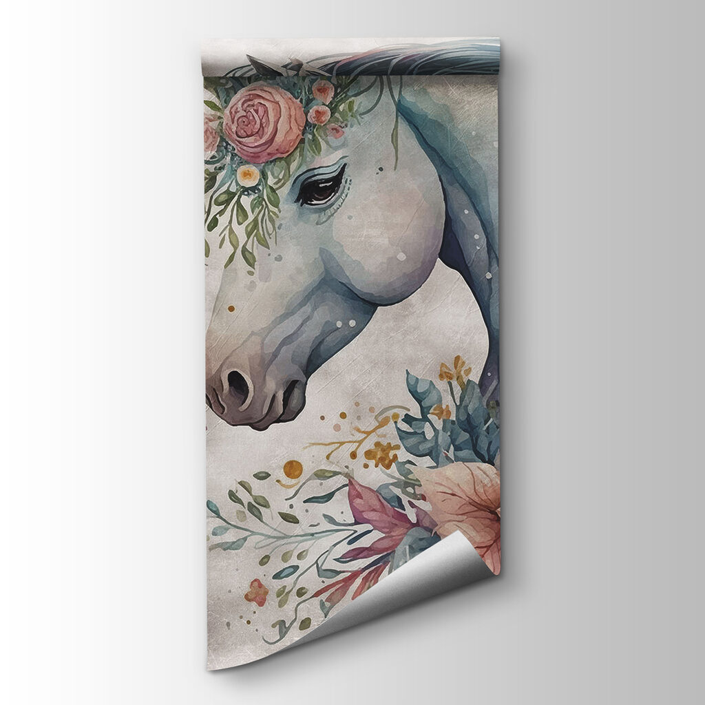 Unicornio con flores — vista del producto