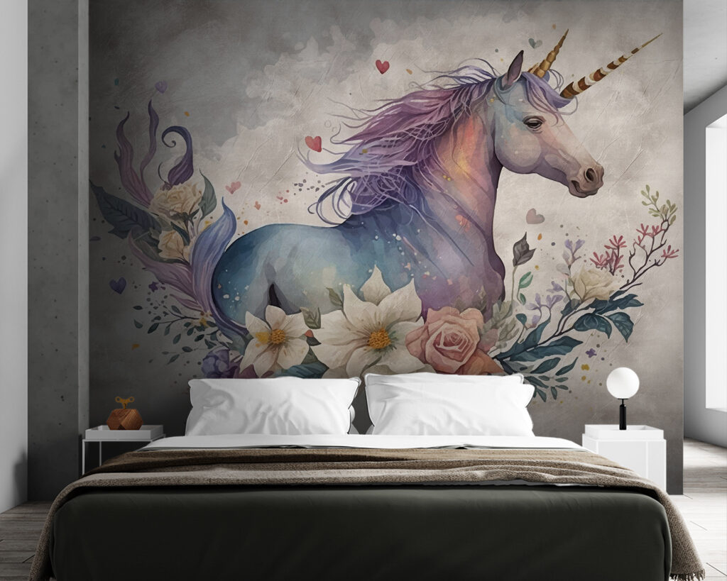 Unicornio entre flores — interior 2