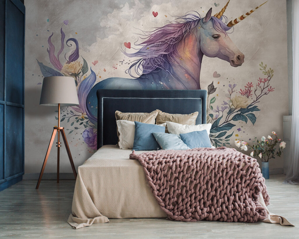 Unicornio entre flores — interior 3