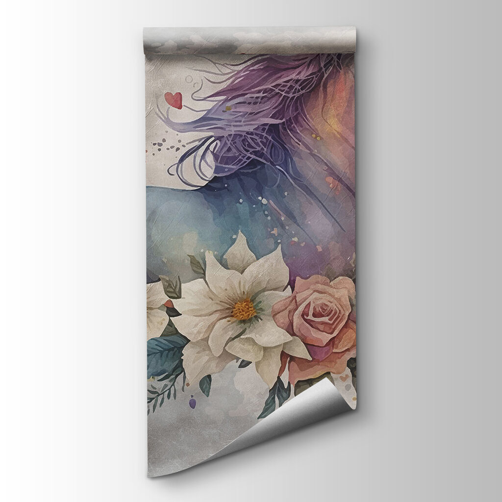 Unicornio entre flores — vista del producto