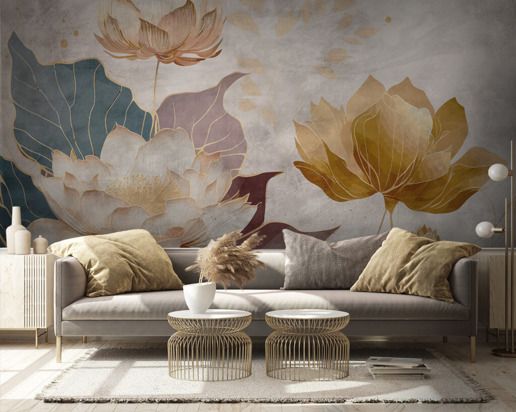 Flores de agua doradas — interior 5