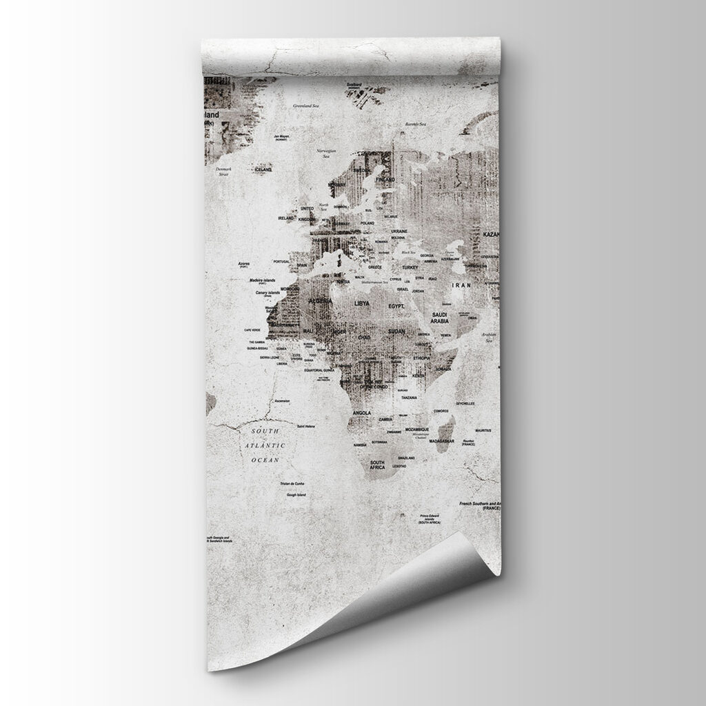 Mapa del mundo desgastado — vista del producto