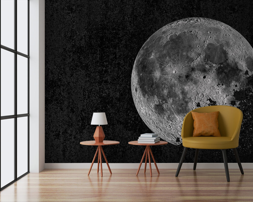 Luna sobre negro nocturno — interior 2