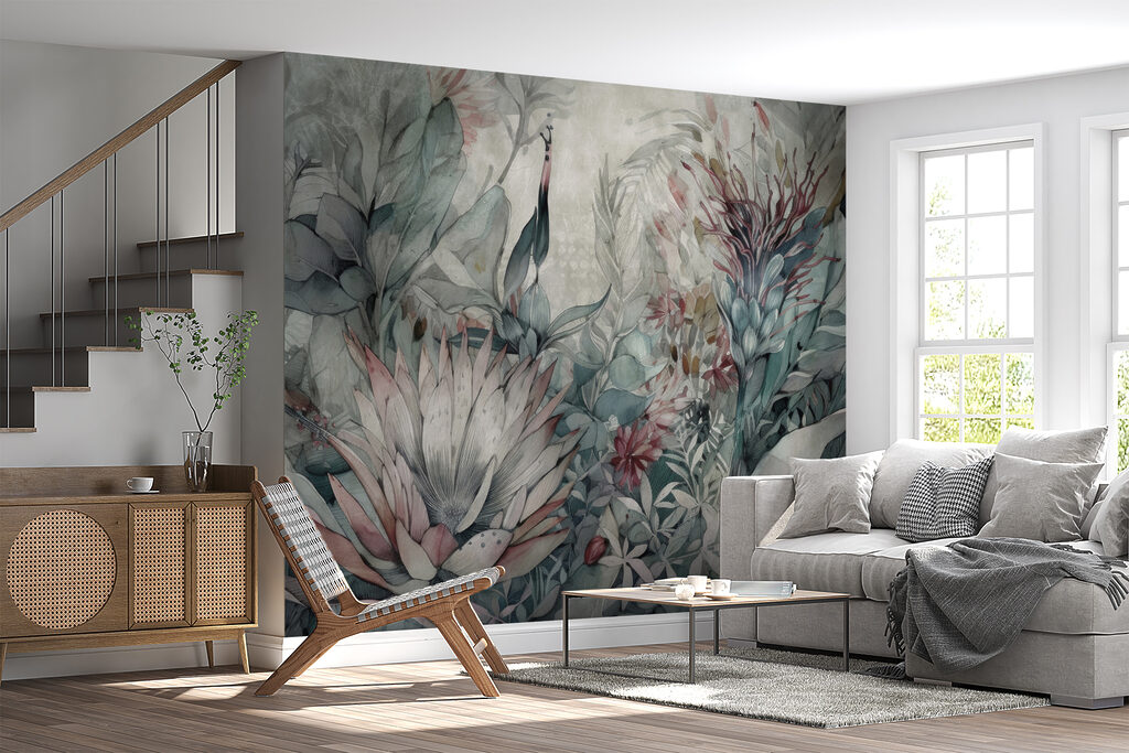 Ave entre hojas tropicales — interior 5