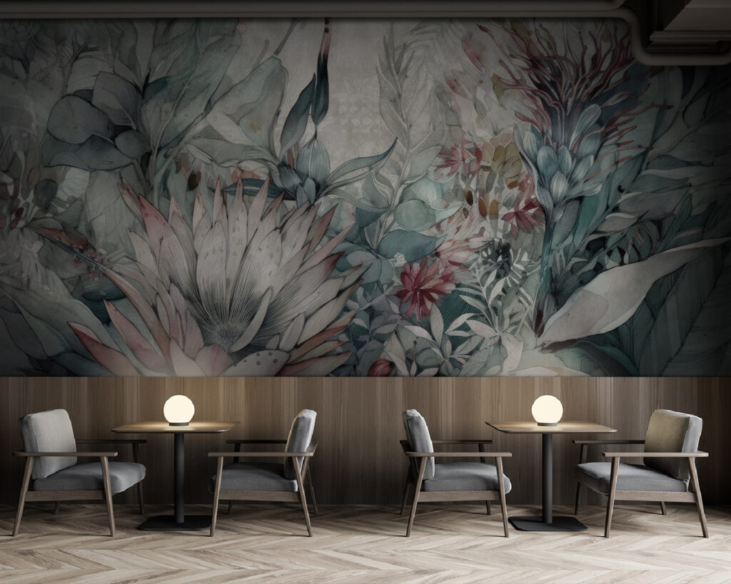 Ave entre hojas tropicales — interior 3