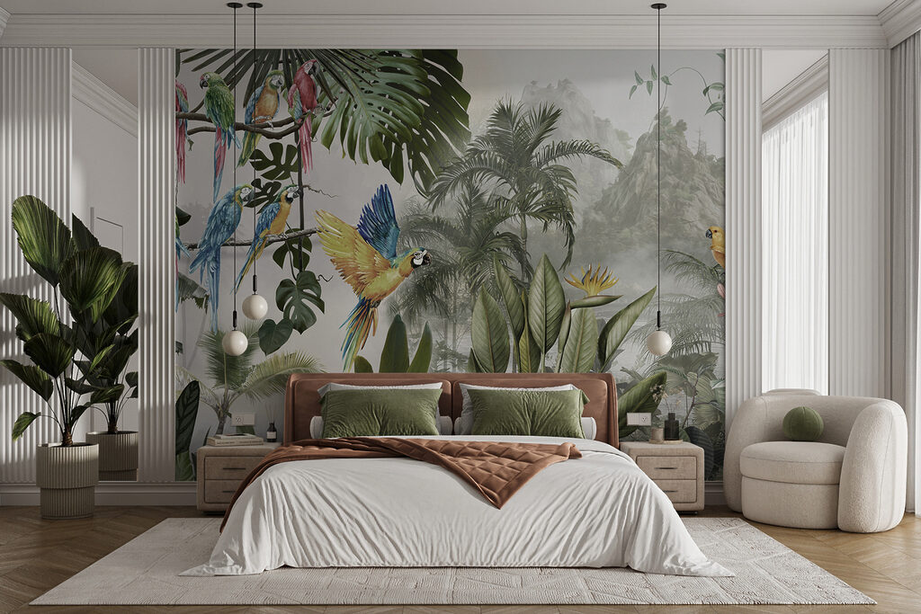 Loros en bosque claro — interior 5