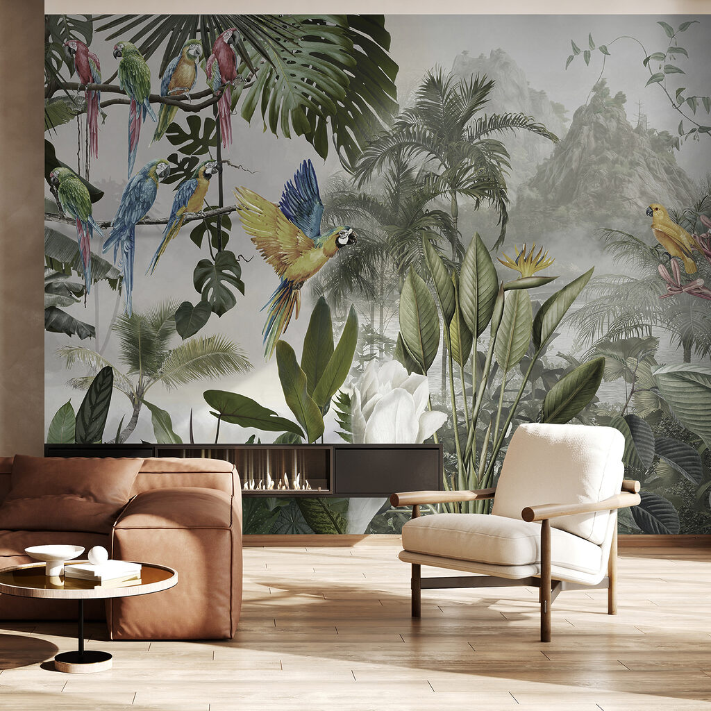 Loros en bosque claro — interior 4