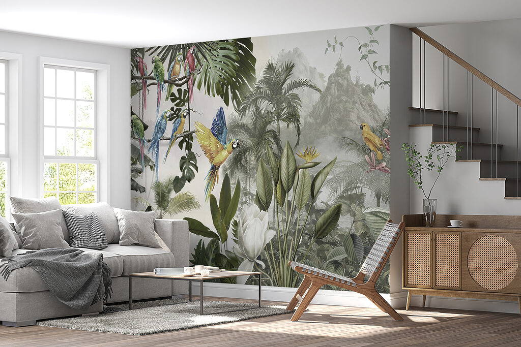 Loros en bosque claro — interior 6
