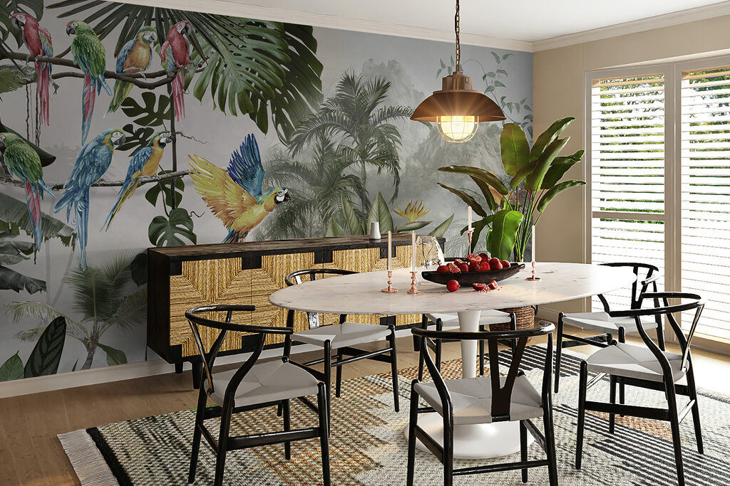 Loros en bosque claro — interior 7