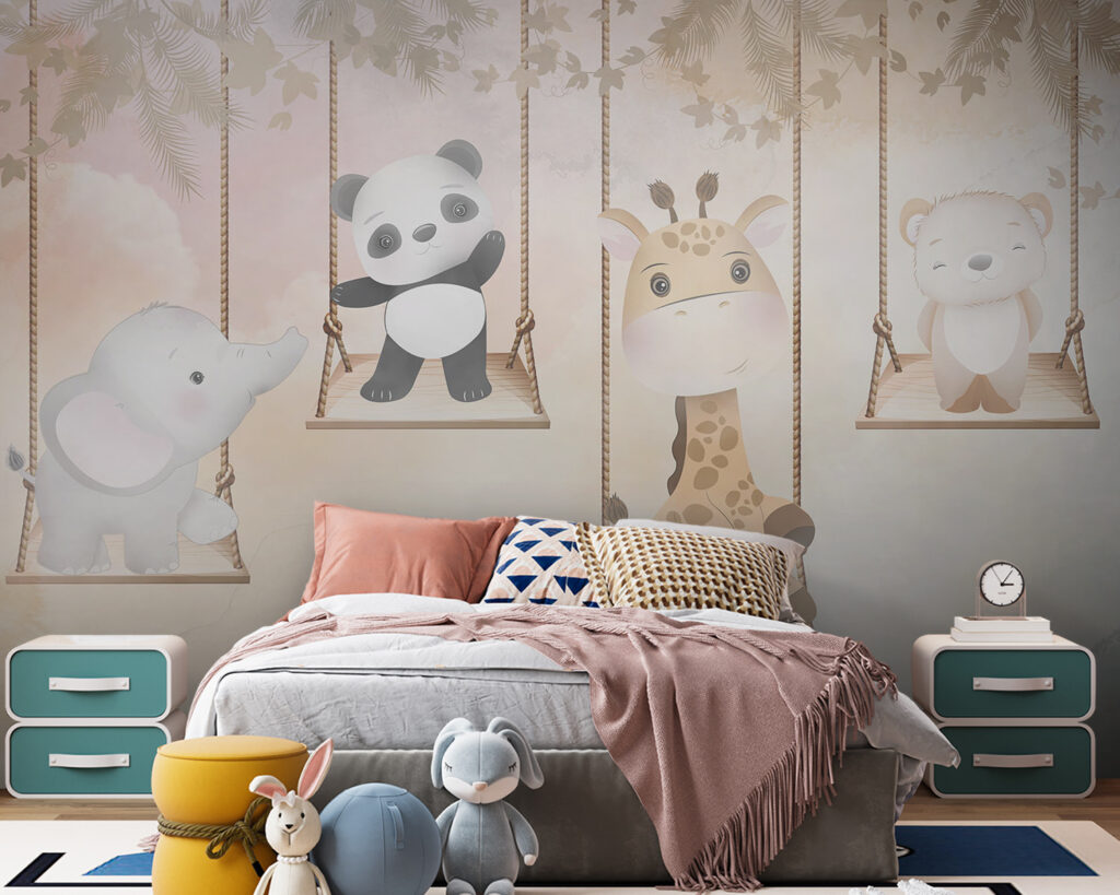 Animalitos en columpios — interior 3