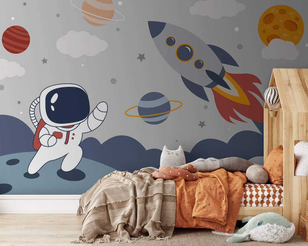 Cohete y pequeño astronauta — interior 3