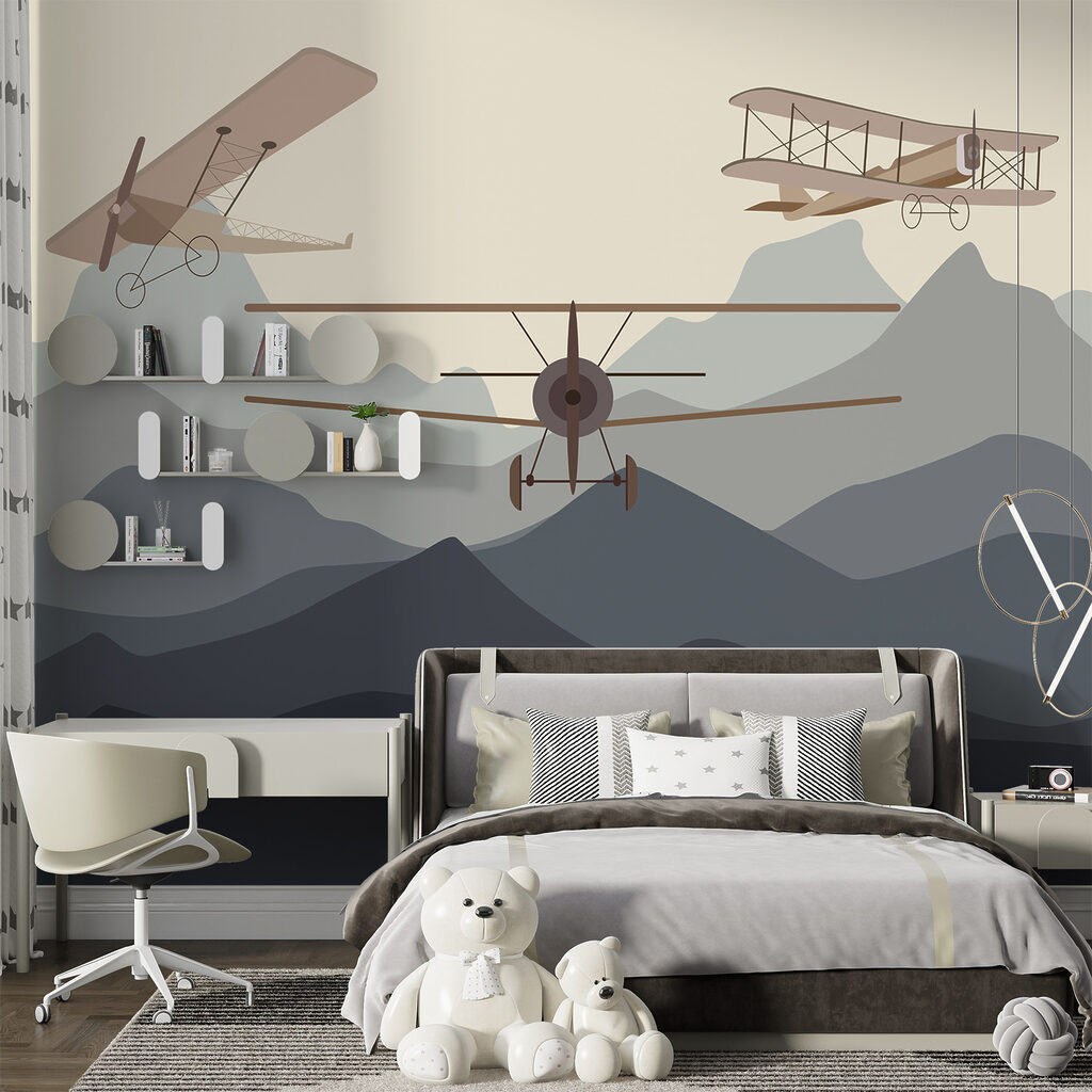 Tres avionetas sobre montañas — interior 4