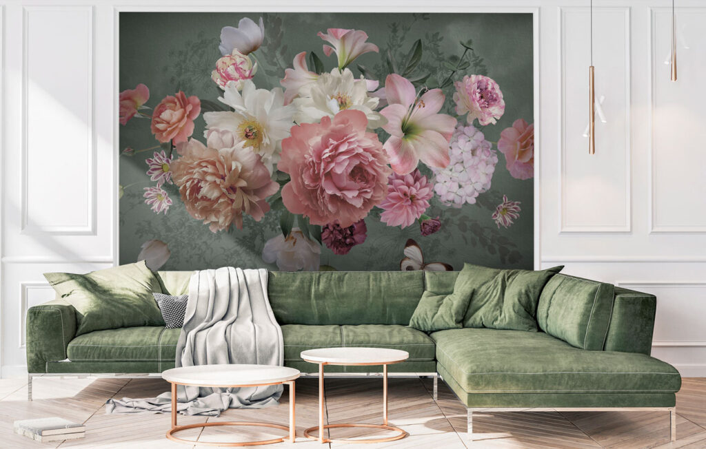 Ramo rosa con mariposas — interior 3