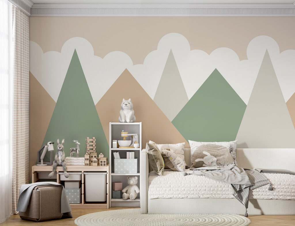 Montañas pastel bajo nubes — interior 1