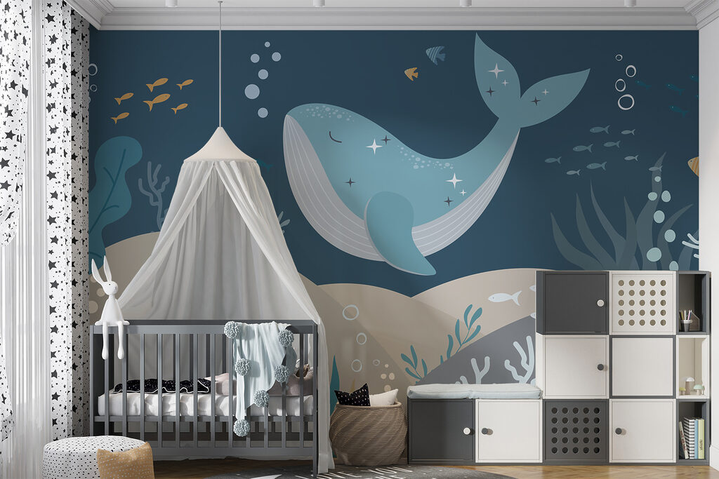 Ballena sobre fondo marino — interior 5