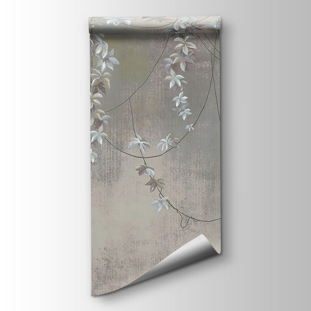 Guirnaldas florales en gris — vista del producto