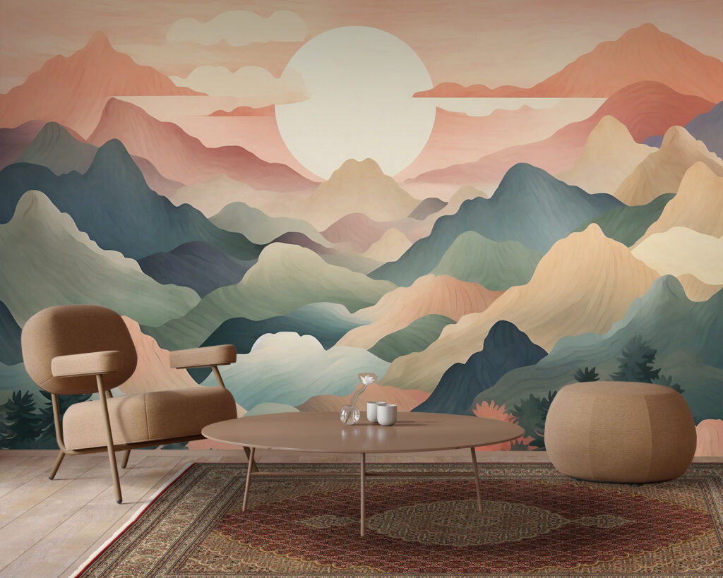 Sol entre montañas coloridas — interior 2