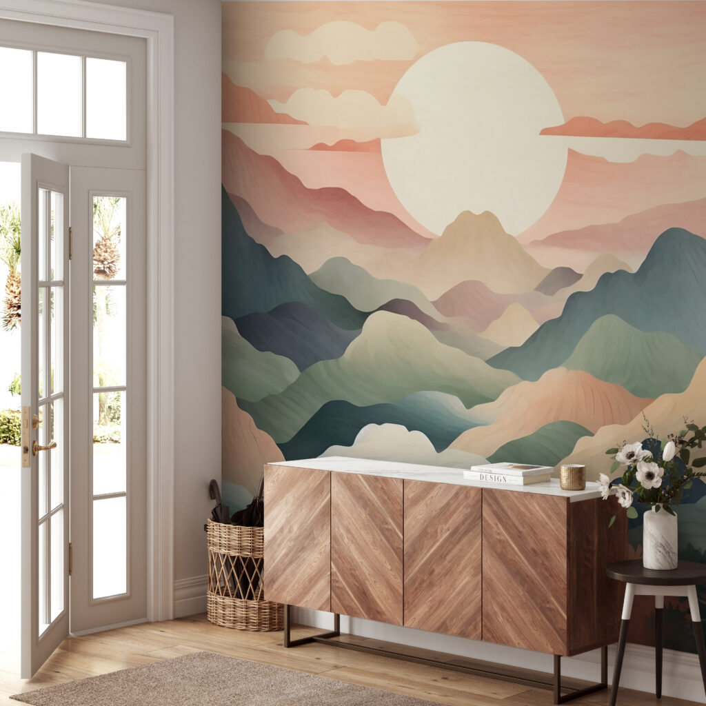 Sol entre montañas coloridas — interior 3