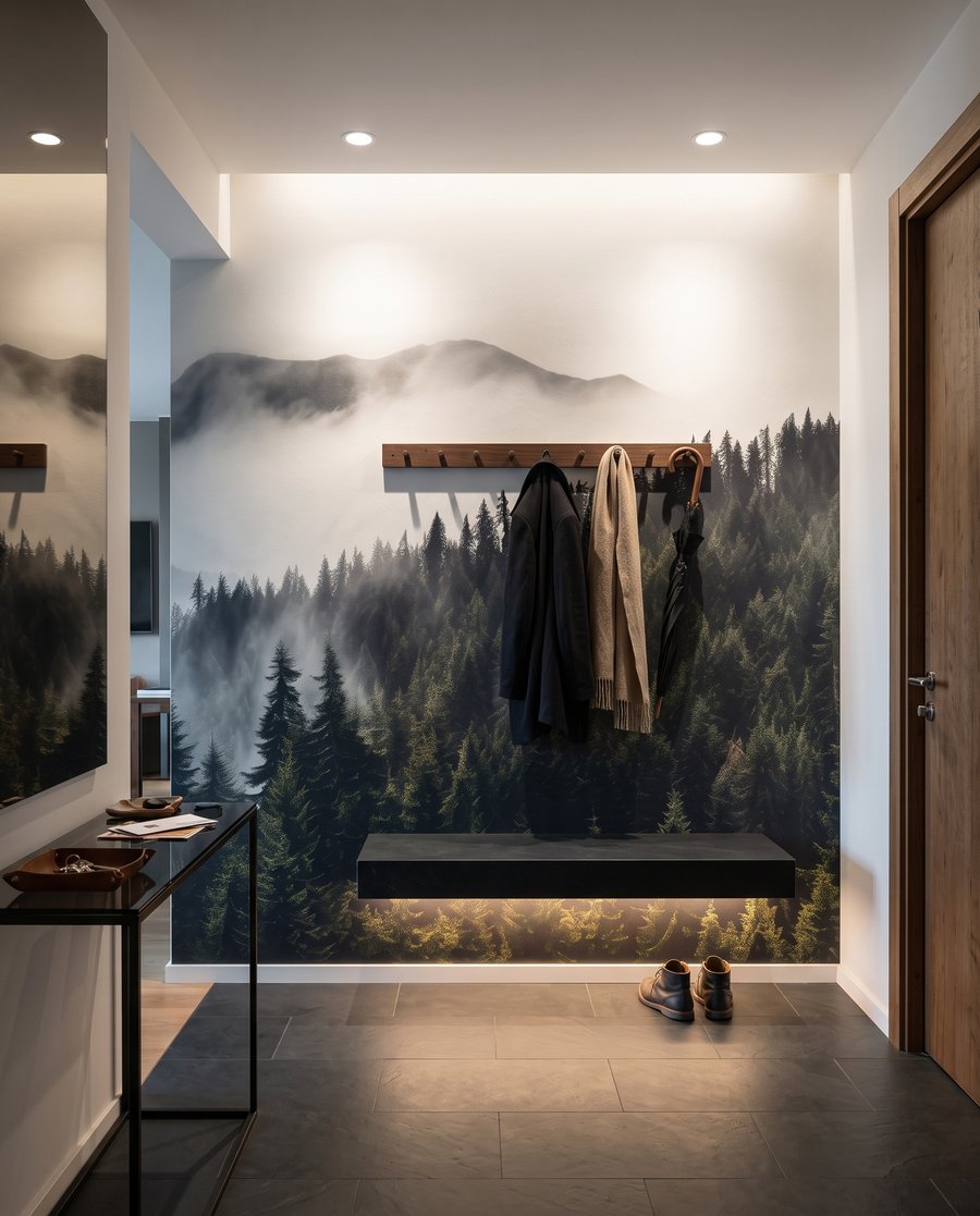 Niebla sobre montañas verdes — interior 8