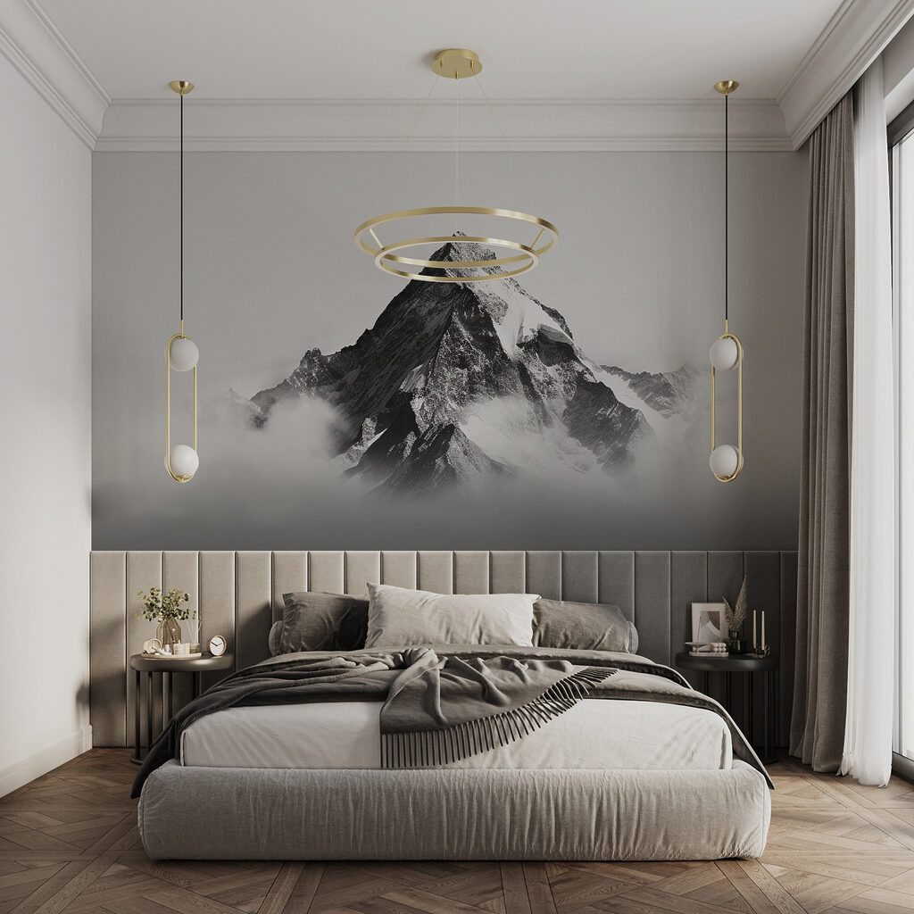 Cumbre solitaria sobre nubes — interior 5