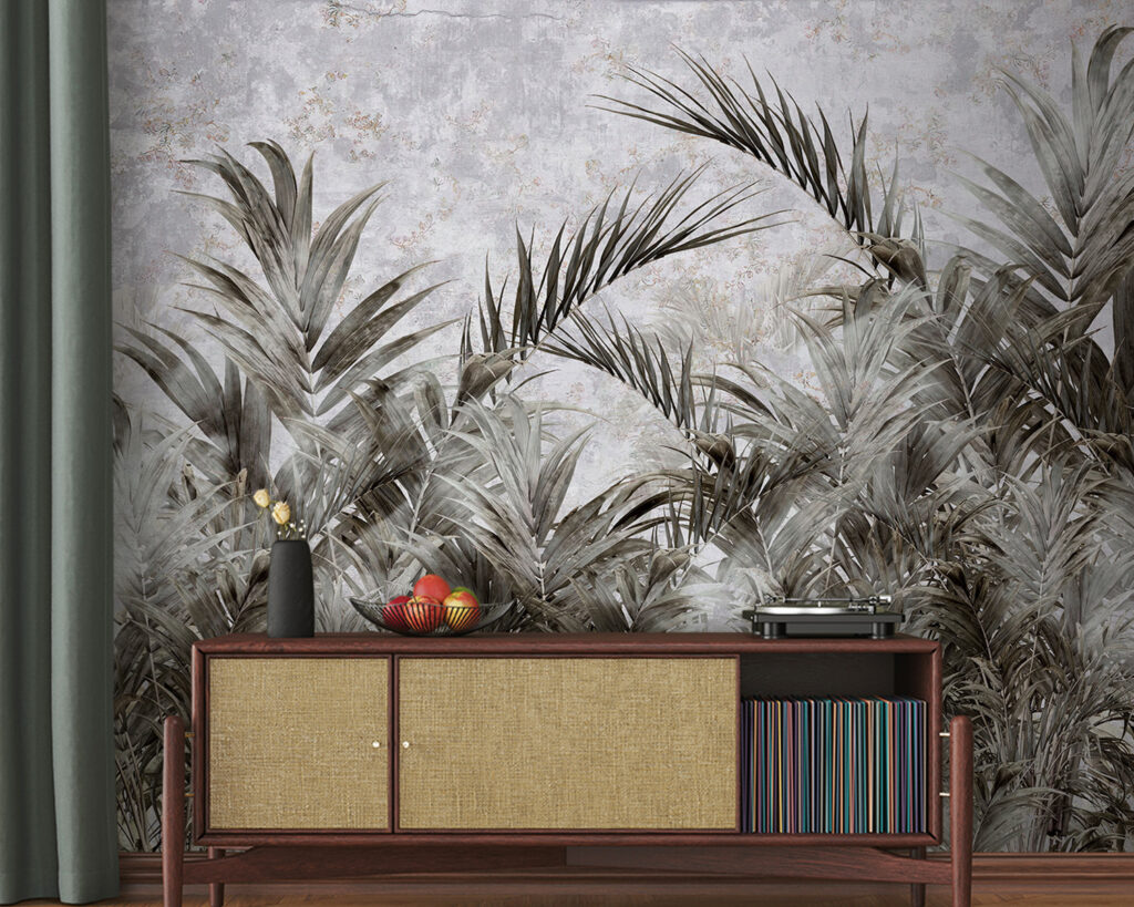 Palmeras en gris desgastado — interior 3
