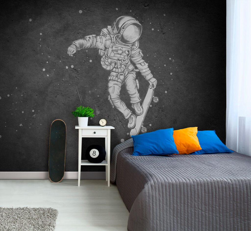 Astronauta en monopatín — interior 1