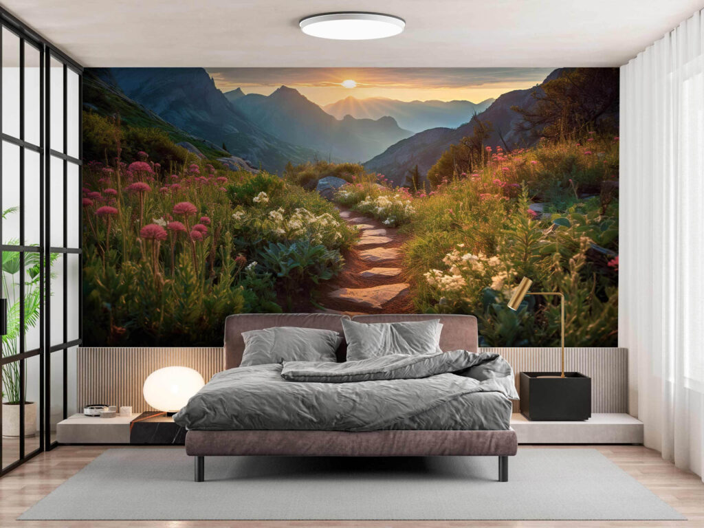 Sendero dorado al atardecer — interior 1