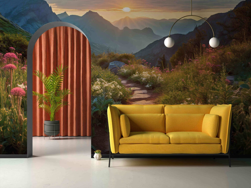 Sendero dorado al atardecer — interior 2