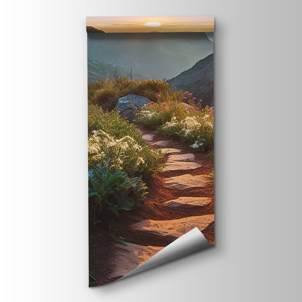 Sendero dorado al atardecer — vista del producto