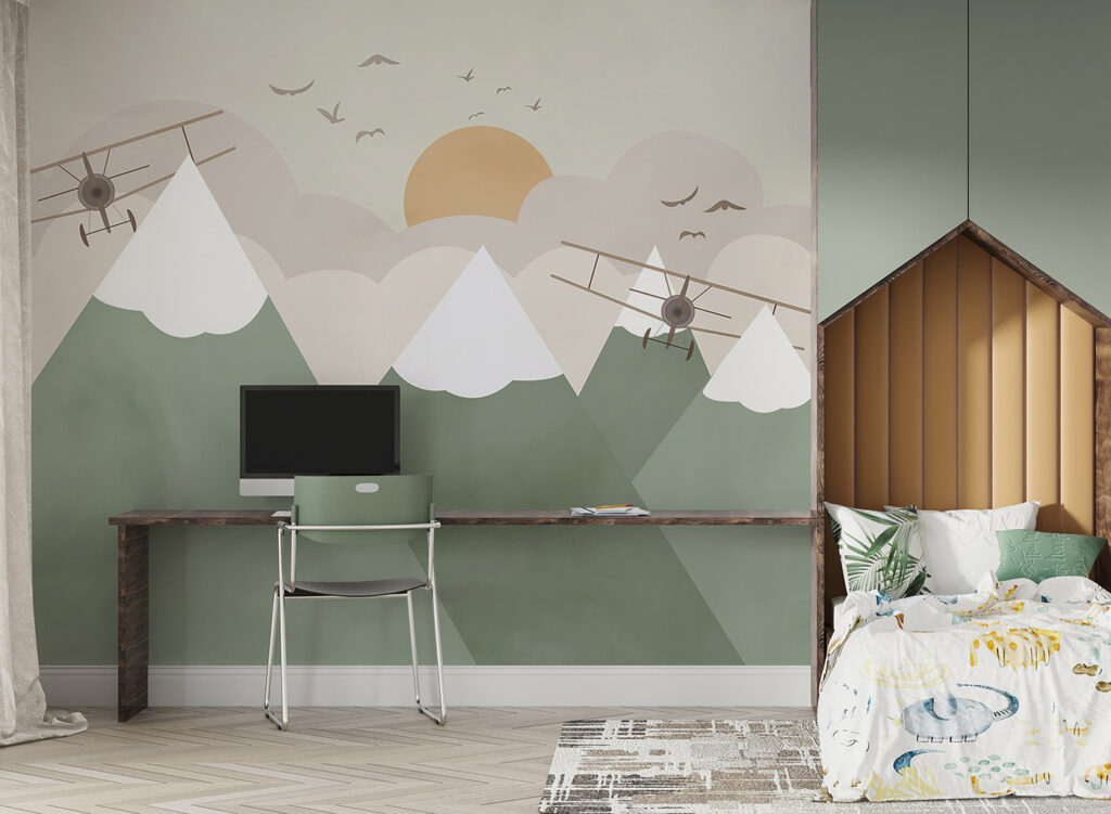 Aviones sobre cumbres verdes — interior 1