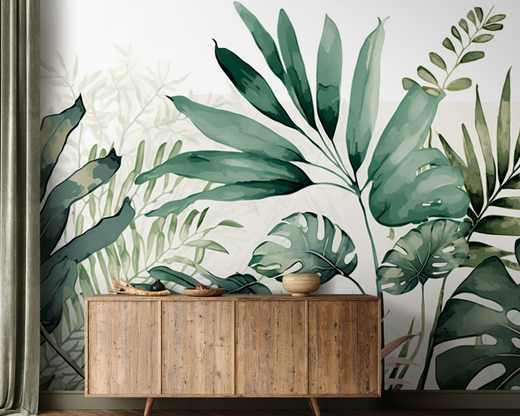 Monstera en acuarela — interior 2