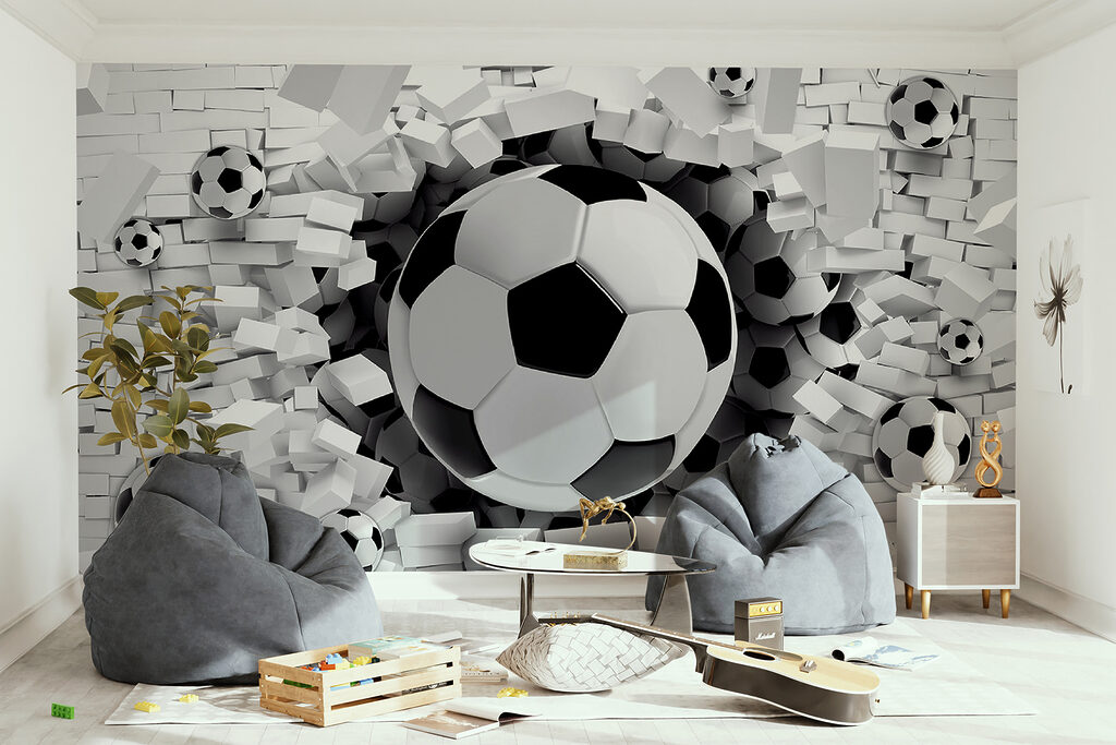 Balones rompen bloques blancos — interior 4