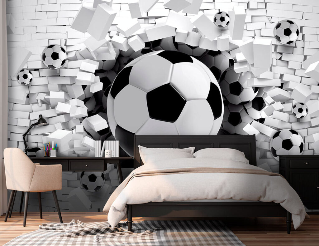 Balones rompen bloques blancos — interior 2