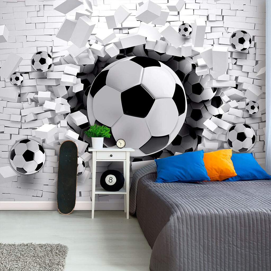 Balones rompen bloques blancos — interior 5